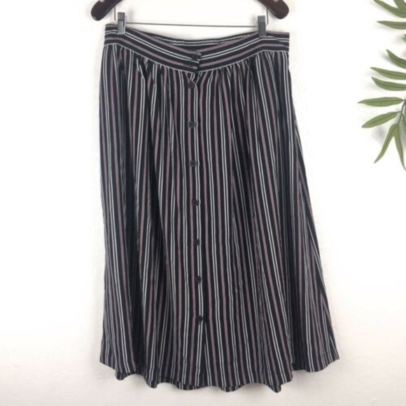 Max Studio Button Front Linen Blend  Skirt  XL - Picture 2 of 6